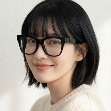 Burberry BE2388F 4093 Cat Eye Black Acetate Frame Asian Fit Fashion 128930186