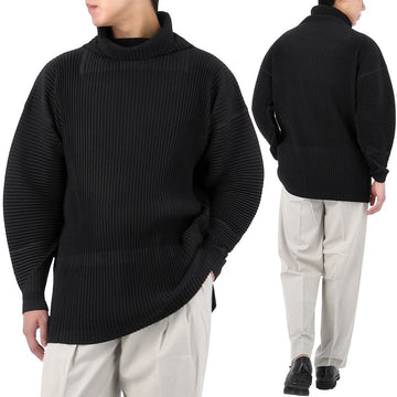 ISSEY MIYAKE Hochkragen Langarmshirt HP58 JK103 15 25FW 151805041