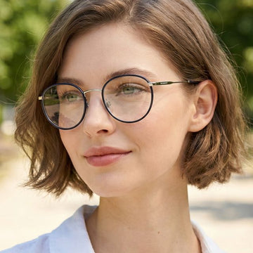 Burberry BE1373 1005 Round Blue Metal Frame 93832346