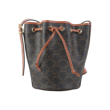 CELINE トリオンフ ドローストリング バケットバッグ スモール 36601 151808400