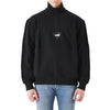 MSGM Halsnaht-Patch Halber Reißverschluss Sweatshirt Schwarz 3340MM77 227799 99 151808883 [P]