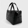 CHANEL Chocolate Bar Patent Boston Bag Tote 151812788 [P]