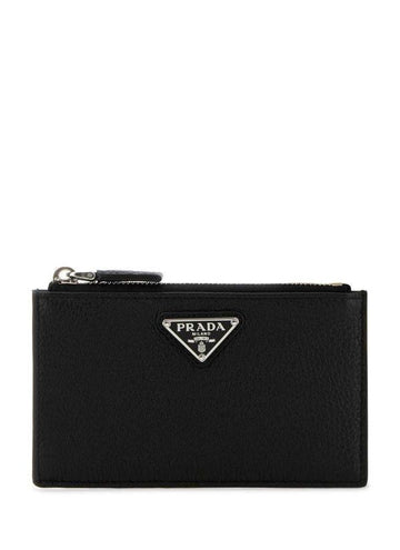 Prada Leather Zip Card Case 151072825