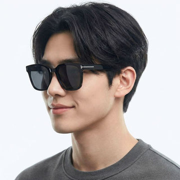 TOM FORD Sonnenbrille TF1240 K 20A Unisex Luxus Rechteckig Transparent Schwarz Asiatische Passform 150696405