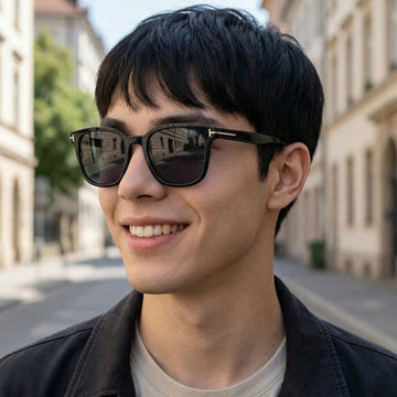 Tom Ford Sunglasses TF1135K 01A Luxury Horn Frame Square Asian Fit 110781254