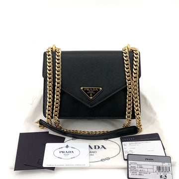 Prada Saffiano Envelope Chain Shoulder Bag 1BD200 151813550
