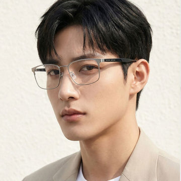 HUGO BOSS ボス 1295F R81 スクエア メタル フレーム 60930851