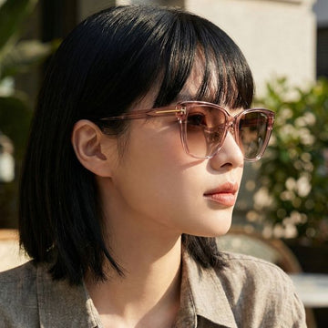 TOM FORD Sonnenbrille TF1056K 48F Übergröße Clear Burgundy Acetat Rahmen Asian Fit 128933403