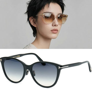Tom Ford Sunglasses TF1055-K Luxury Fashion Clear Black Horn Frame Asian Fit 131387495