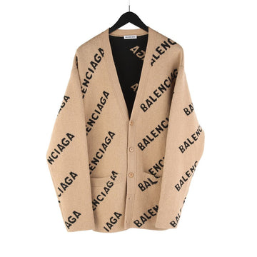 BALENCIAGA オールオーバーロゴカーディガン Sサイズ 32496 151943152