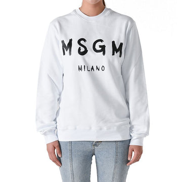 MSGM Brushed Logo Sweatshirt White 2000MM513 200000 01 151943736