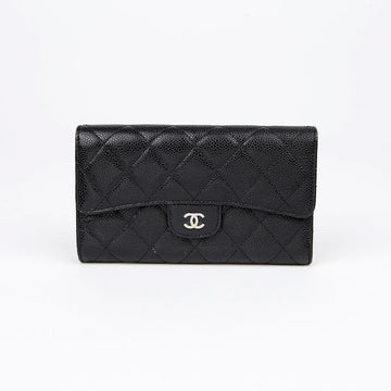 CHANEL Caviar Classic Long Wallet A31506 151333325