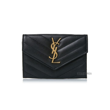 SAINT LAURENT BOW01 1000 FW25 レディース スモール マトラッセ 財布 151946012 [P]