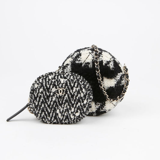 CHANEL Doppel Duo Mini Schulter Crossbody Bag AP0986 151678598 [P]