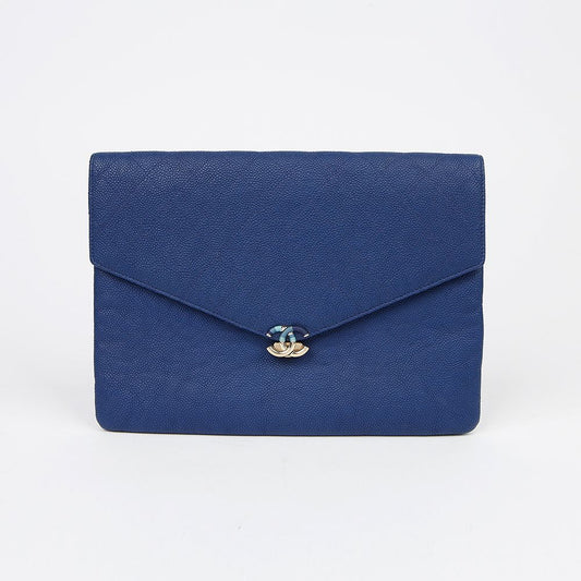 CHANEL CC Logo Caviar Klapp-Clutch A84412 151775009 [P]