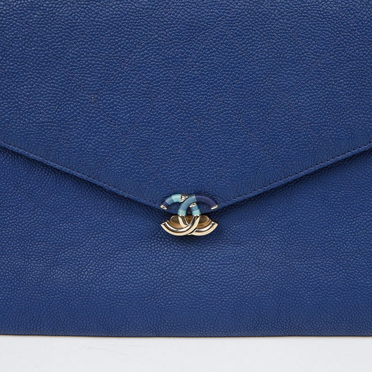 CHANEL CC Logo Caviar Klapp-Clutch A84412 151775009 [P]