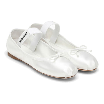 MIU MIU Ballerina Satin Slippers 5F794D QU6 F0009 56954447