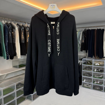 CELINE Oversized Cashmere-Wool-Hoodie-Jacke 152067759