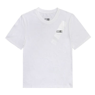 MAISON MARGIELA Nummerierung Logo Patch Damen Kurzarm-T-Shirt M20048 101 144656586