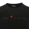 KITON クラシックロゴクルーネックスウェットシャツ ブラック UMK0288 64446654 [P]