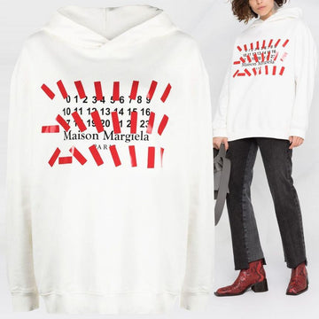MAISON MARGIELA Signature Logo Oversized Hoodie 21SS 101 44185776