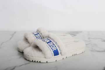 DIOR Oblique Shearling Slipper 36/5 (235) S 152100715