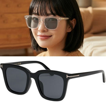 TOM FORD Sonnenbrille TF970-K Transparent Schwarz Luxus Horn Frame Asian Fit 124118886