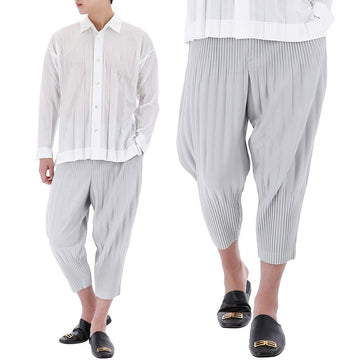ISSEY MIYAKE 25FW メンズ プリーツ クロップパンツ HP58 JF553 11 152103076