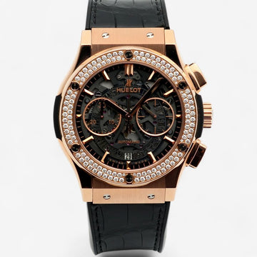Hublot Classic Aero Fusion King Gold 45 Original Diamond Chrono Men's Gold Watch 525.OX.0180.LR.1104 2017 152103118