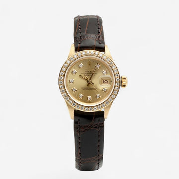 ROLEX 6917 ゴールドアップグレード デイトジャスト 26 レディース ビンテージウォッチ アフターダイヤベゼル 1988年製 152103126