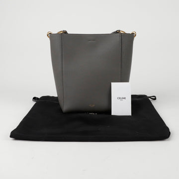 CELINE Schwarze kleine Bucket Shoulder Bag 189303AH4 151827071