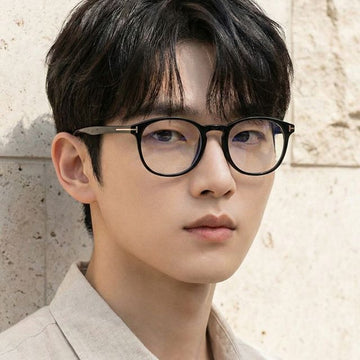 Tom Ford Blue Light Blocking Glasses Frame TF5680FB 001 Horn Rimmed Asian Fit 60881544