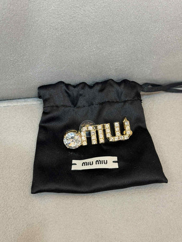 MIU MIU クリスタルイヤリング 152110749