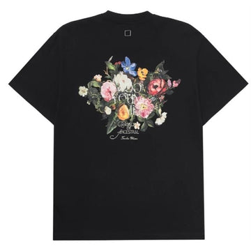 WOOYOUNGMI フラワーバックロゴ半袖Tシャツ ブラック W253TS06 708 152114921