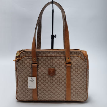CELINE マカダム トリオンフ ショルダーバッグ ベージュ 601-45 152160989