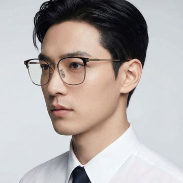 Tom Ford Blue Light Blocking Eyeglass Frame TF6054DB 001 Lightweight Black Square Metal Frame 140226089