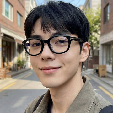 Tom Ford TF6005DB 002 Thick Horn Rimmed Eyewear Frame Matte Black Asian Fit 134030881