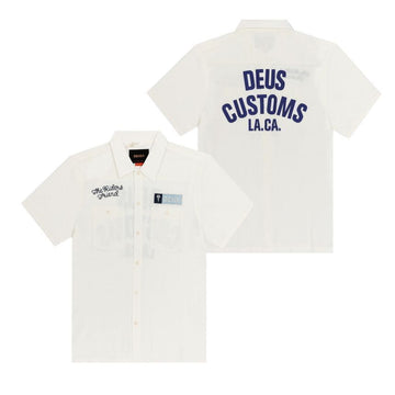 Deus Ex Machina DMP255066 VWH (Forecourt) Short-Sleeve Men's Shirt 144646681 [P]