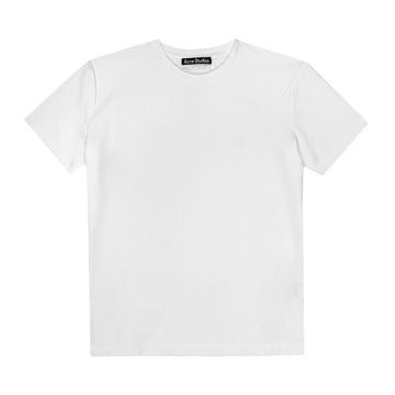 ACNE STUDIOS CL0309 OPTIC WHITE (183) フェイス ロゴ パッチ ユニセックス 半袖 T シャツ 144730476