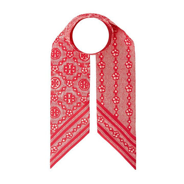 TORY BURCH モノグラム フローラル シルク スカーフ 183194 600 151934698