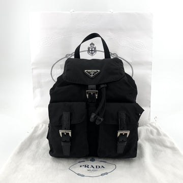 PRADA Rucksack mit Dreieckslogo Schwarz 1BZ677 152171137
