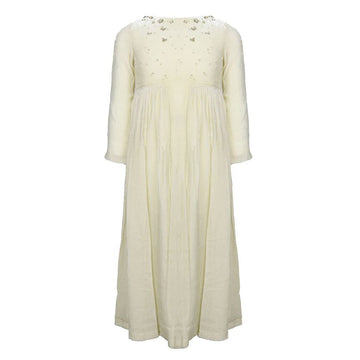 BONPOINT Kids Girls Beaded Silk Dress 104A 152172333