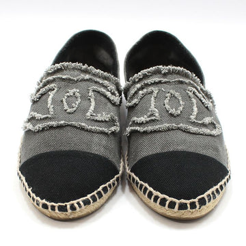 CHANEL Denim Espadrille Slip-On Sneakers 36 152173263