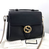 Gucci Interlocking Top Handle Chain Small Shoulder Bag Black (510302) 152191978 [P]