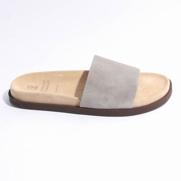BRUNELLO CUCINELLI スエードスリッパ グレー MZUSOLY236 CDK54 152193062
