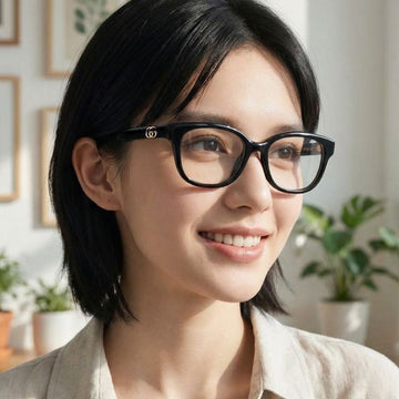 GUCCI GG1833OK 001 Brille aus hochwertigem schwarzem Acetat 149349421