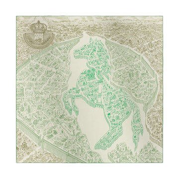 HERMES La Nouvelle Cite Cavaliere 140 Schal H244273S 08 152195149