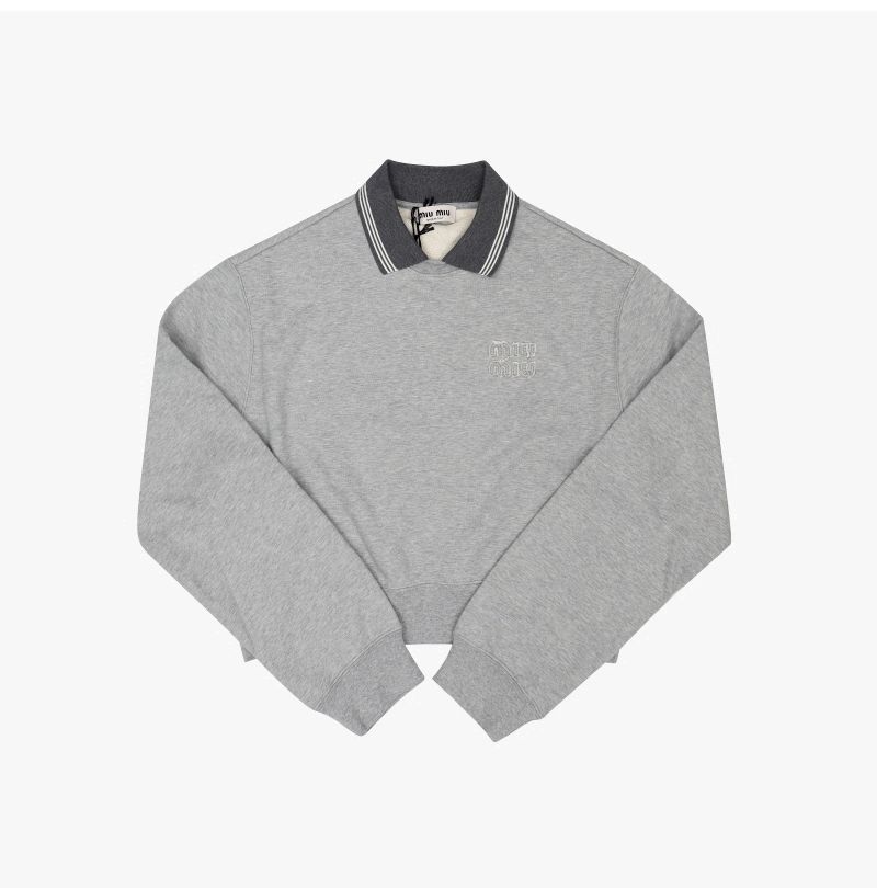 Miu Miu Color Crop Women's Sweatshirt 152195162 – trenbe