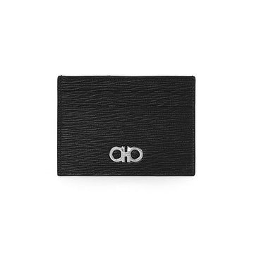 SALVATORE FERRAGAMO ガンチーニ ツートン マネークリップ カードケース 152196745