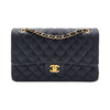 CHANEL ラムスキン クラシック ショルダーバッグ ミディアム ブラック A01112 152197160 [P]